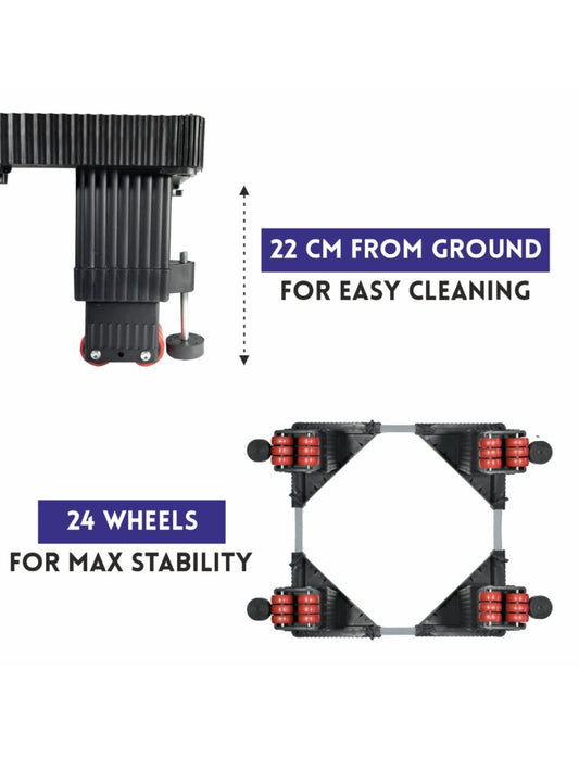 24 wheels Good Height Supreme Roller Heavy Duty trolley