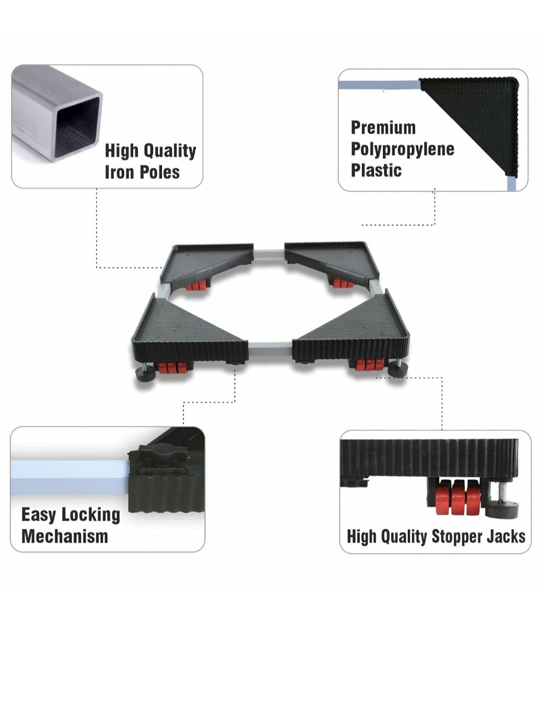 24 wheel heavy duty heavy weight trolley